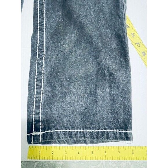 True Religion Billy Super T Straight Jeans Sz 40 Fits 38x31.5 Black Button Fly - Picture 13 of 16